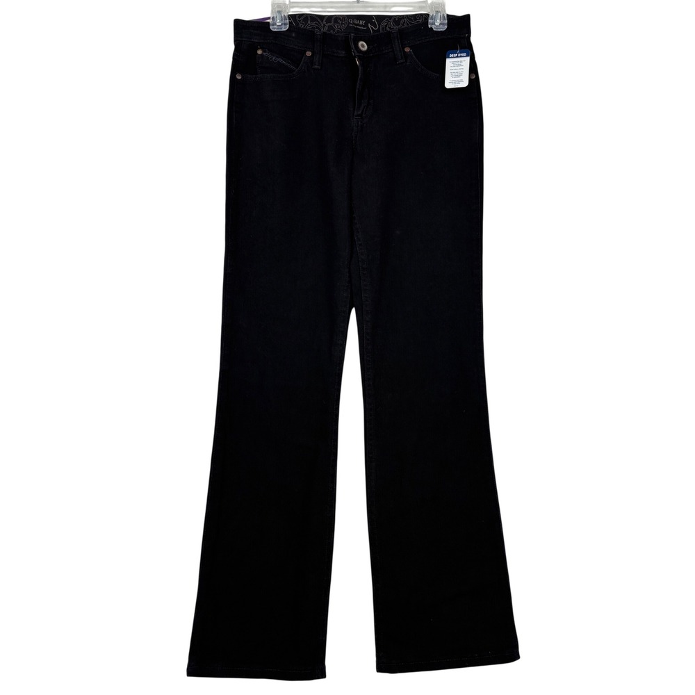 Wrangler Q-Baby Jeans Ultimate Riding Women 7/8 x 32 Black Bootcut WRQ20BL